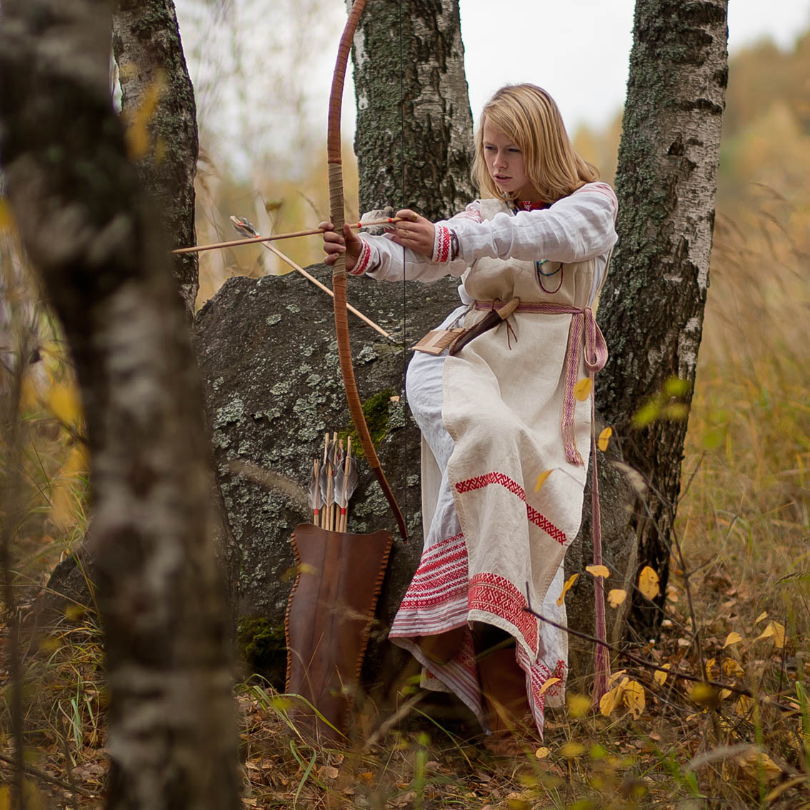 Sexy photo Girls in Slavic costumes in San Francisco